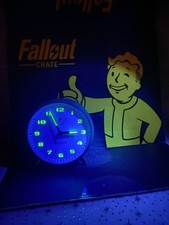 Baron Radium Glow Alarm Clock Vintage Fallout Universe! Wind-up 1950s Desk