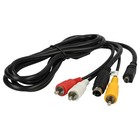 Cable audio vídeo AV para Sony HDR-UX3 HDR-UX7 HDR-UX3E HDR-UX5 HDR-UX5E