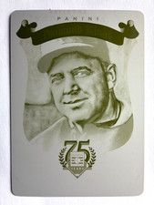 2014 Panini HOF Diamond Kings #33 Burleigh Grimes Yellow Printing Plate #1/1