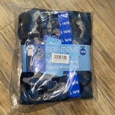 Saint Eve Boy's 3-piece Pajama Set Pant Tee  Hoodie CAMO  L 14/16 NWT