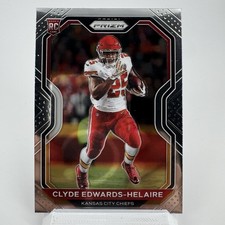 2020 Panini Prizm Clyde Edwards-Helaire Prizm RC #338 Kansas City Chiefs