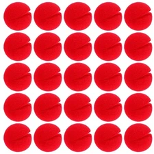 25 Pcs Red Clown Noses Cosplay Foam Circus for Halloween red 
