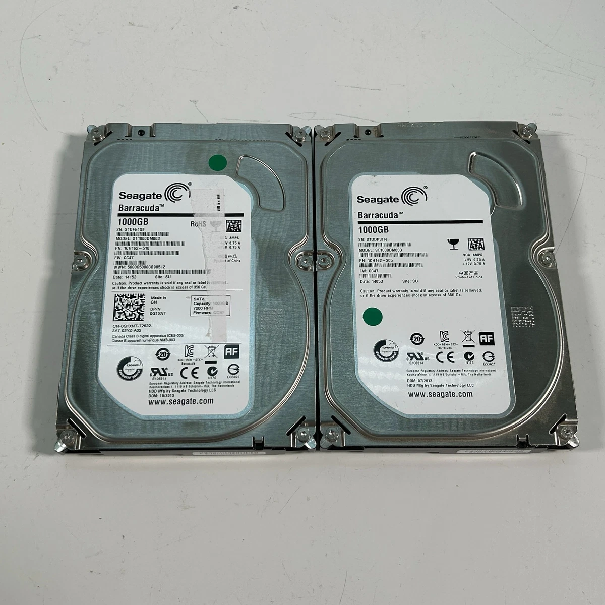 LOT OF 4 Seagate 1TB 3.5 Lot Of 4* Seagate ST31000424SS 1TB 7.2K 