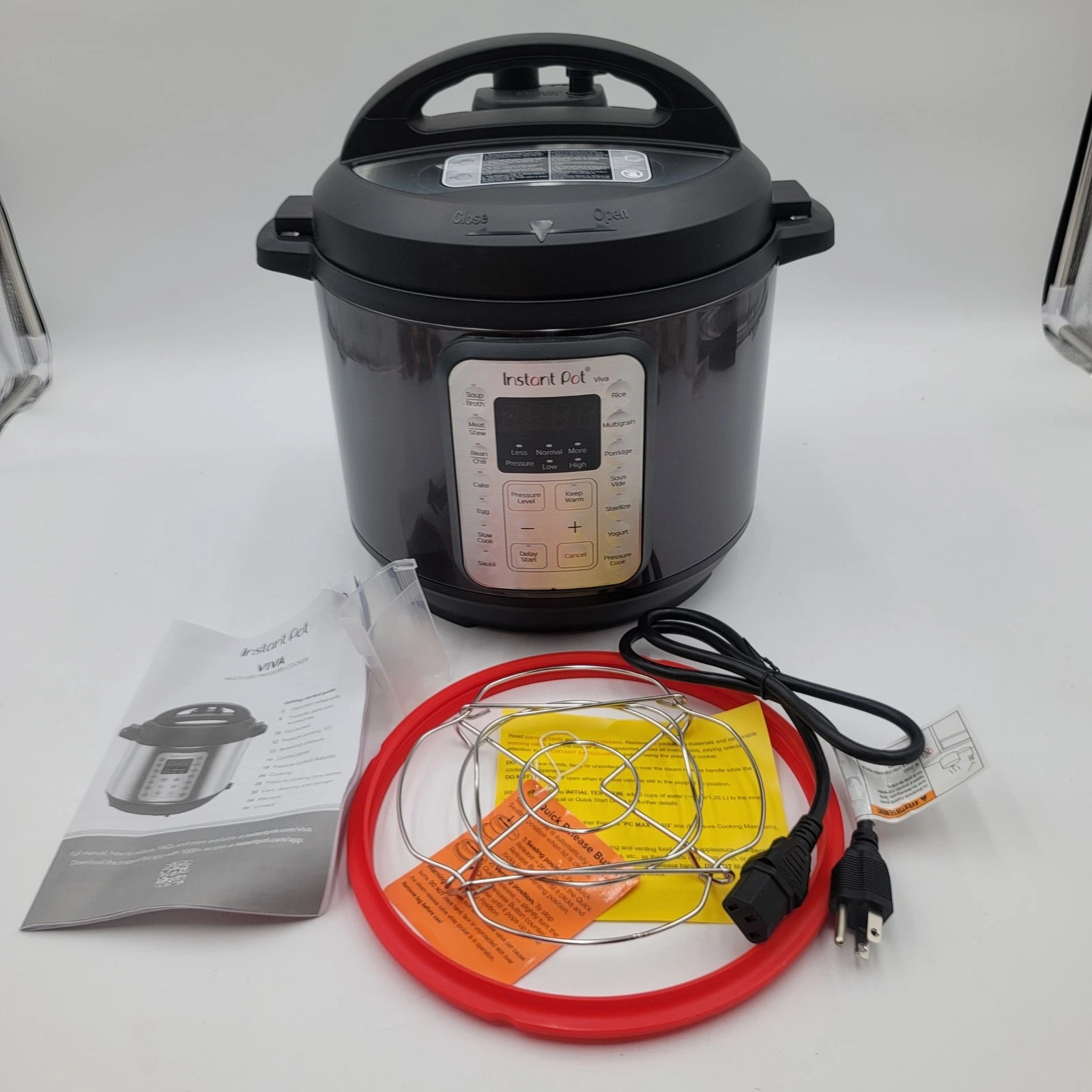 Instant Pot Viva 9-in-1 Multi-Use Programmable Pressure Cooker Black 6 Quart