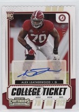 2021 Contenders Draft Picks College Ticket Stub 51/70 Alex Leatherwood Auto 0sm9