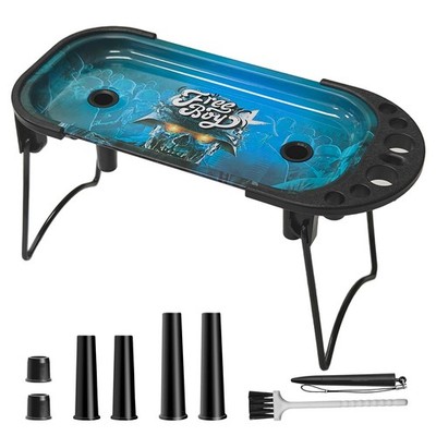 Free Boy Metal Rolling Tray with Cone Loader,Cone Filling Tool Kit for Blue