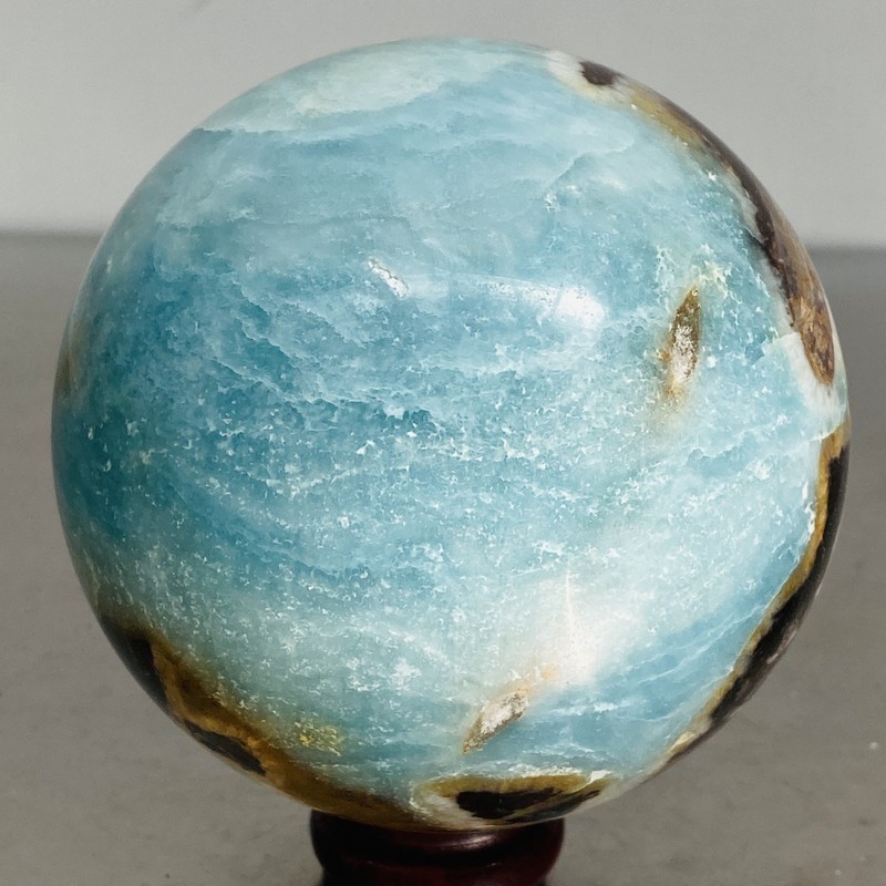 Natural amazon stone quartz ball crystal sphere healing 1300G (2.86LB)