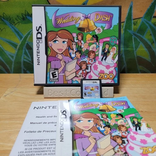 Rare Game Wedding Dash (Nintendo DS, 2009) Complete With Manuals CIB