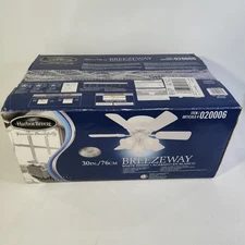 Harbor Breeze 30in/76cm Breezeway White Finish model 220040