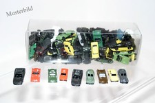 Modellautos Konvolut Spur N 75 Stück Pkw Eisenbahn Verkaufsdisplay DDR RAR IMU