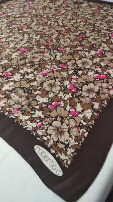 FOULARD ROBERTO CAVALLI MADE IN ITALY 100% SEIDE SCHAL HANDMADE