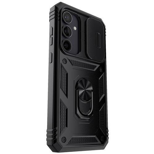 Funda Antigolpes Para Samsung Galaxy S24 6.2", Anillo Magnético Soporte Cubierta Negra - Imagen 8 de 16