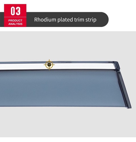 Car Accessories Auto Parts For KIA SORENTO 09-14 Weather Shields Window Visors - Picture 5 of 7