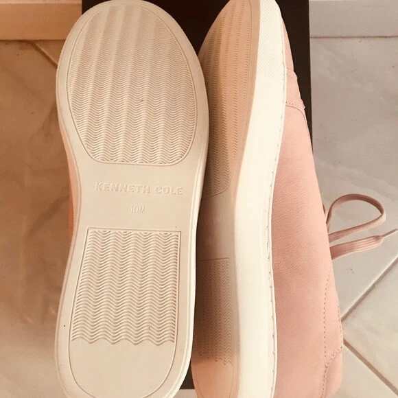 NUEVO KENNETH COLE Mujer Rosa Rosa Rubor Gamuza Tenis TALLA 10 Cómodas  Foto 4 de 4
