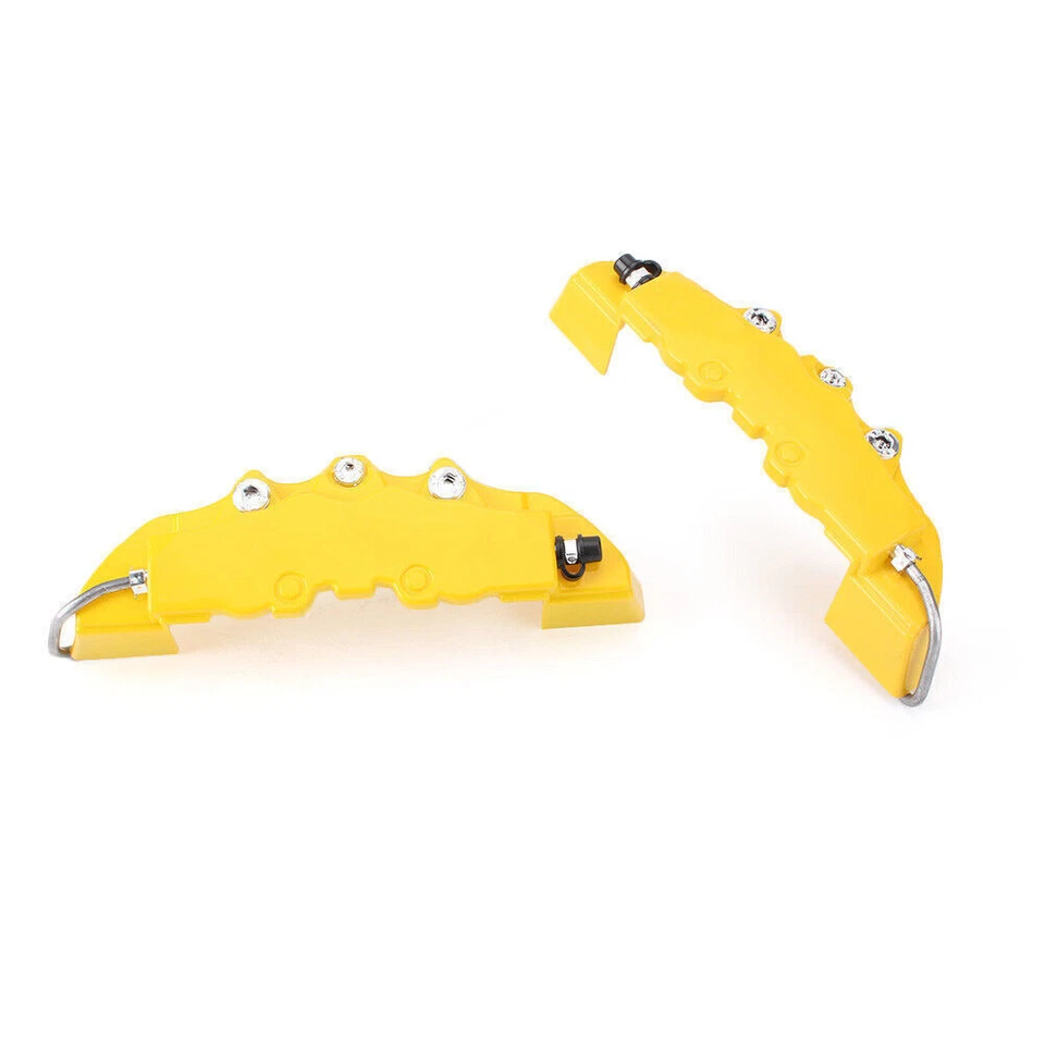 4x Universal Car 3D Style Disc Brake Caliper Cover Front Rear Fit 14-17" wheels Foto 4 de 4