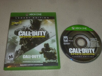 XBOX ONE CALL OF DUTY INFINITE WARFARE LEGACY EDITION VIDEO GAME W CASE WAR 