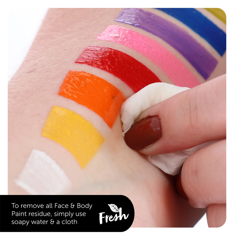 FUNKI FACE & BODY PAINT OIL BASED MAKE UP HALLOWEEN THEATRE CHILDREN'S PARTY - Image 4 of 4