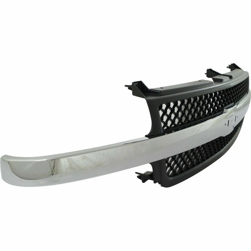 NEW Grille Assembly For 2001-2002 Silverado 2500 HD 3500 HD - Изображение 3 из 4