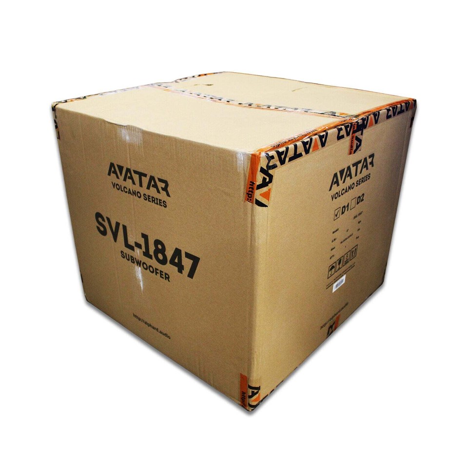 Avatar Car Audio Orange 18" Bass Subwoofer 1Ohm 7600 Watts Peak SVL