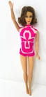 Vintage Barbie TNT Brunette Marlo Hair Flip Doll Pink Bathing Suit Lashes 1160