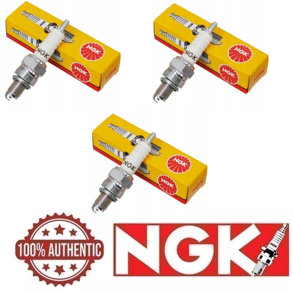 3x NGK BU8H 6431 Non-Resistor Spark Plug Pre-Gapped fits Mercury  Mariner