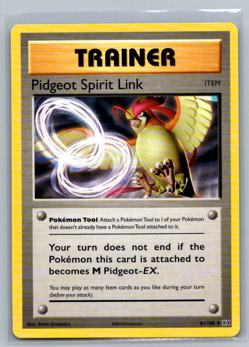 Pidgeot Spirit Link 81/108 Evolutions Uncommon Pokémon TCG 2016