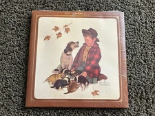 Vtg StyleCraft Norman Rockwell Reproduction Wall Picture Plaque Art USA Boy Dog