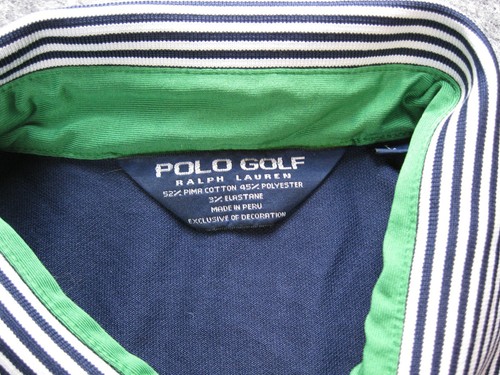 US Open Pinehurst Shirt Polo Golf Ralph Lauren Men Large Blue Stripe - Picture 3 of 15