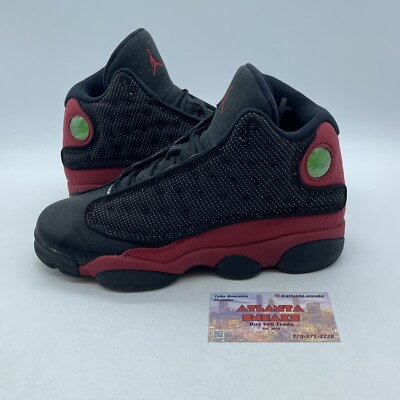 Size Jordan 13 Retro Bred Black Red Suede Leather (414574