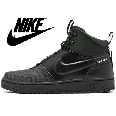 Nike Path Wntr Sneaker Boots Men's Lightweight Leather Sport Winter Trail Black | eBay