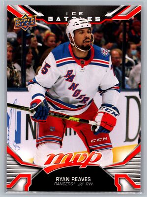 2022-23 Upper Deck MVP #52 Ryan Reaves Ice Battles New York Rangers