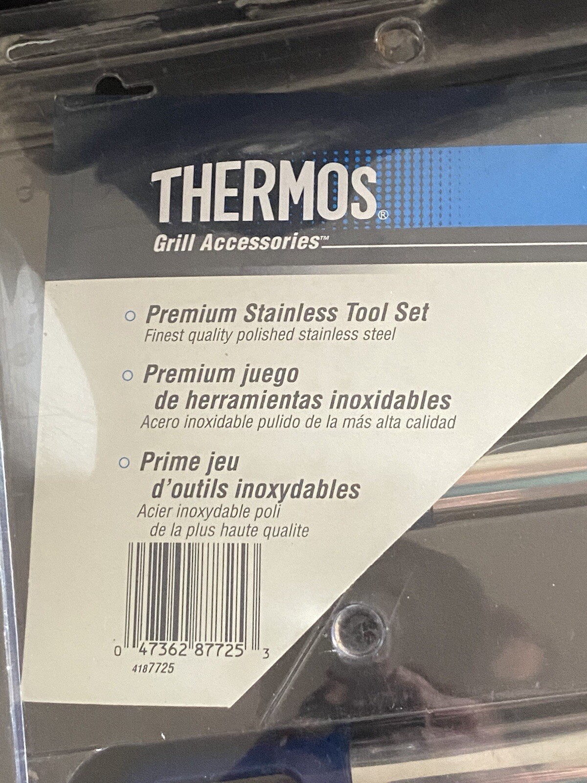 Thermos Grill Accessories BBQ 3 Utensil Tool Set Spatula Fork Tongs 