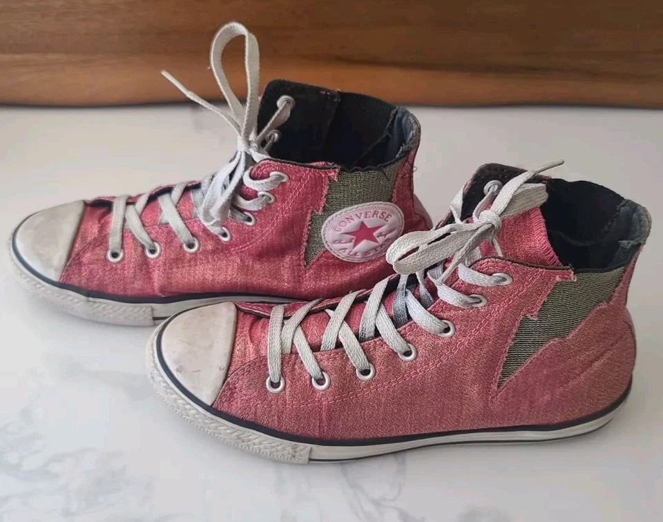 Pink Converse All Star Chuck Taylor Sneakers Shoes Size 5 Junior - Image 2 of 4