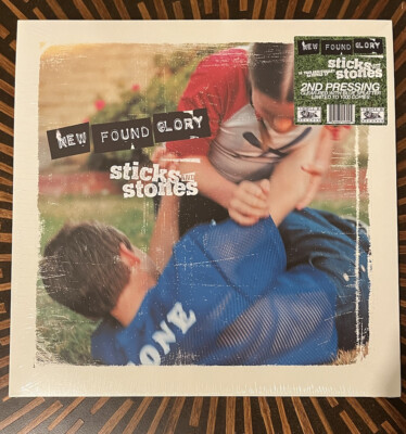 New Found Glory Sticks and Stones Clear Red Blue Splatter /1000 Sealed