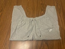 Nike Pants Youth M Gray Jogger Sweatpants Athleisure Drawstring Comfort Stretch