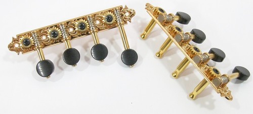 F mandolin,mandola gold plated machine head tuner peg key ratio 1/18 636G-P7B - Picture 2 of 4