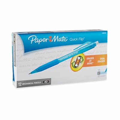 Paper Mate Quick Flip Mechanical Pencils Hb  #2 Lead Pencils 0.7mm New In Box 12