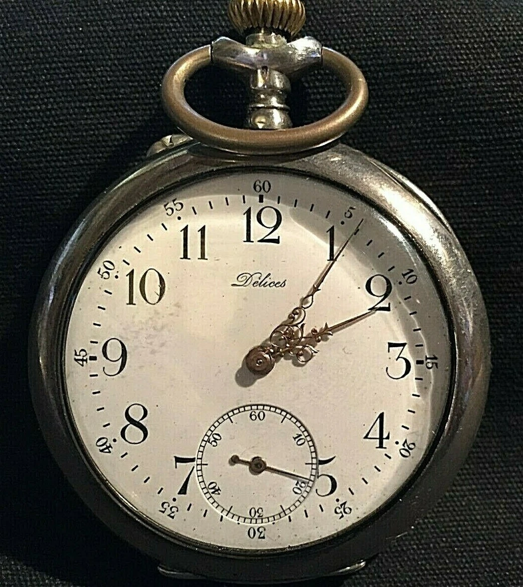 montre gousset delices spiral breguet 15 rubis ancre ligne droite