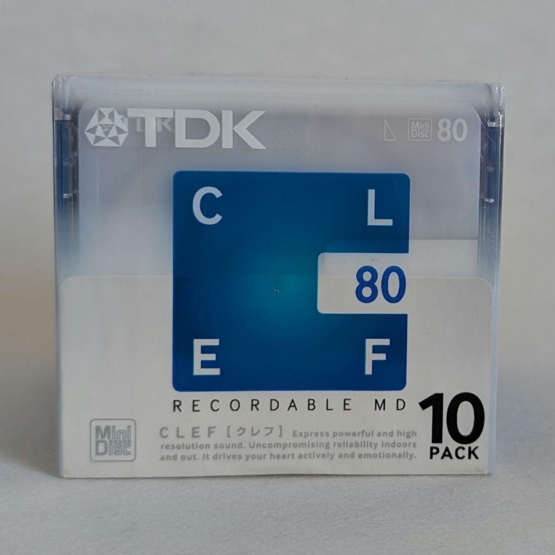 TDK 10pcs Clef 80min Minidiscs MD white Recording Media TDK 10pcs Clef 80min Minidiscs MD white Recording Media