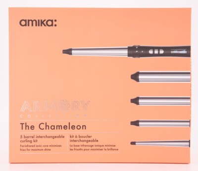 Amika the chameleon 5 barrel interchangeable curling kit Lockenstab NEU UVP 300 