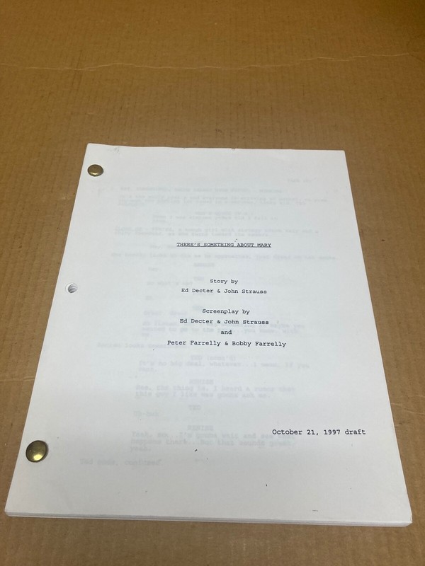 There’s Something About Mary Movie - Screenplay Draft  - October 21, 1997