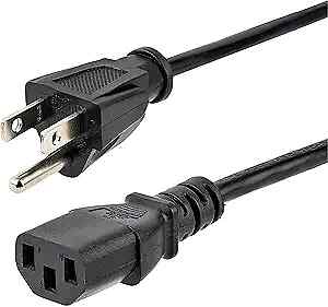 StarTech.com 6ft (1.8m) Computer Power Cord, NEMA 5-15P to C13, 10A 125V,