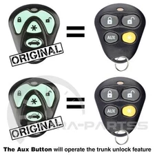 2 New Replacement Avital 4 Button Keyless Remote Car Key Fob For EZSDEI474S