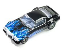AFX Racing 22046 1973 Camaro Wildfire Blue Mega G HO Scale Slot Car