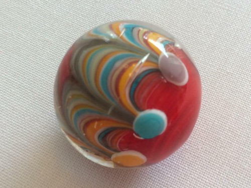 1 X Unique HAND MADE marble 22mm Traditional Children's game/collectable - Picture 7 of 21