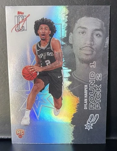 2025-26 Topps Signature Class 25 Dylan Harper Refractor RC #102 Spurs