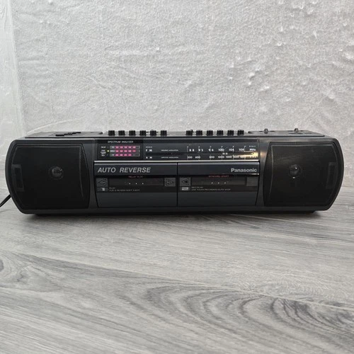 Panasonic RX-FW25 Stereo AM/FM Radio Dual Cassette Player 90s Boombox *READ*