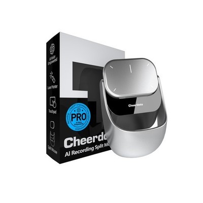 Cheerdots2 AI Mouse Presentation Remote Magnetic Design Bluetooth Grey