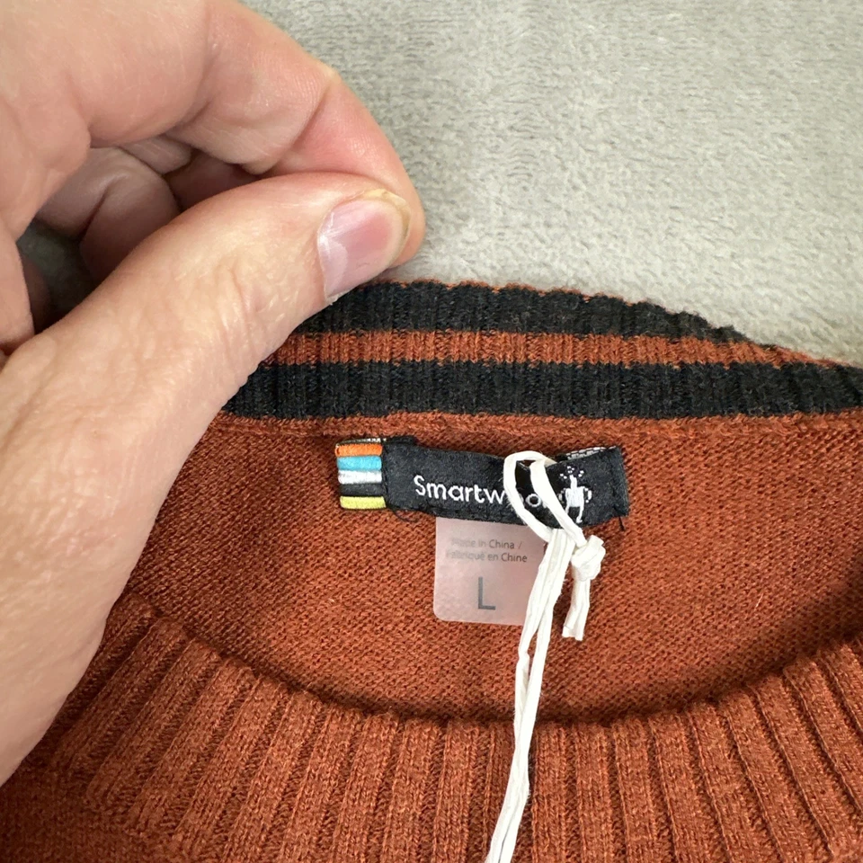 Smartwool Sweater Men's Large Picante Heather Sparwood Crew - Image 4 of 4