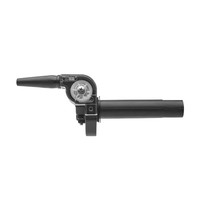 Gasgriff 50 Mit Domino Formula Aluminium Schwarz.